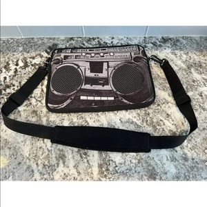 Meffort Inc 15 15.6 inch Neoprene Laptop Bag Boombox Stereo Music Retro